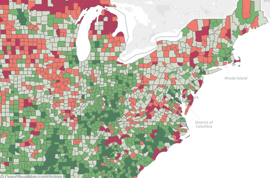 Where Social Security receipts drive the local economy.